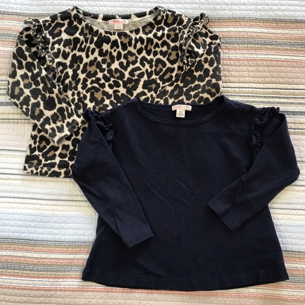 Set of J Crew / Crewcuts Girls Long Sleeve Shirts